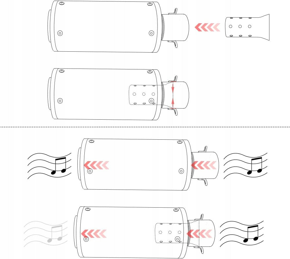 Muffler silencer 45MM