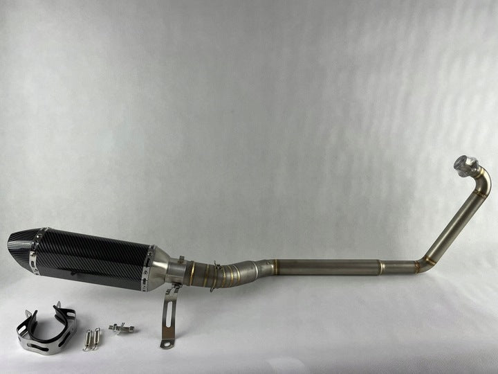 Pilna sportinio išmetimo sistema pritaikyta Honda CBR 125, CB125R CBR125R motociklams, agresyvus garsas, puikus vaizdas