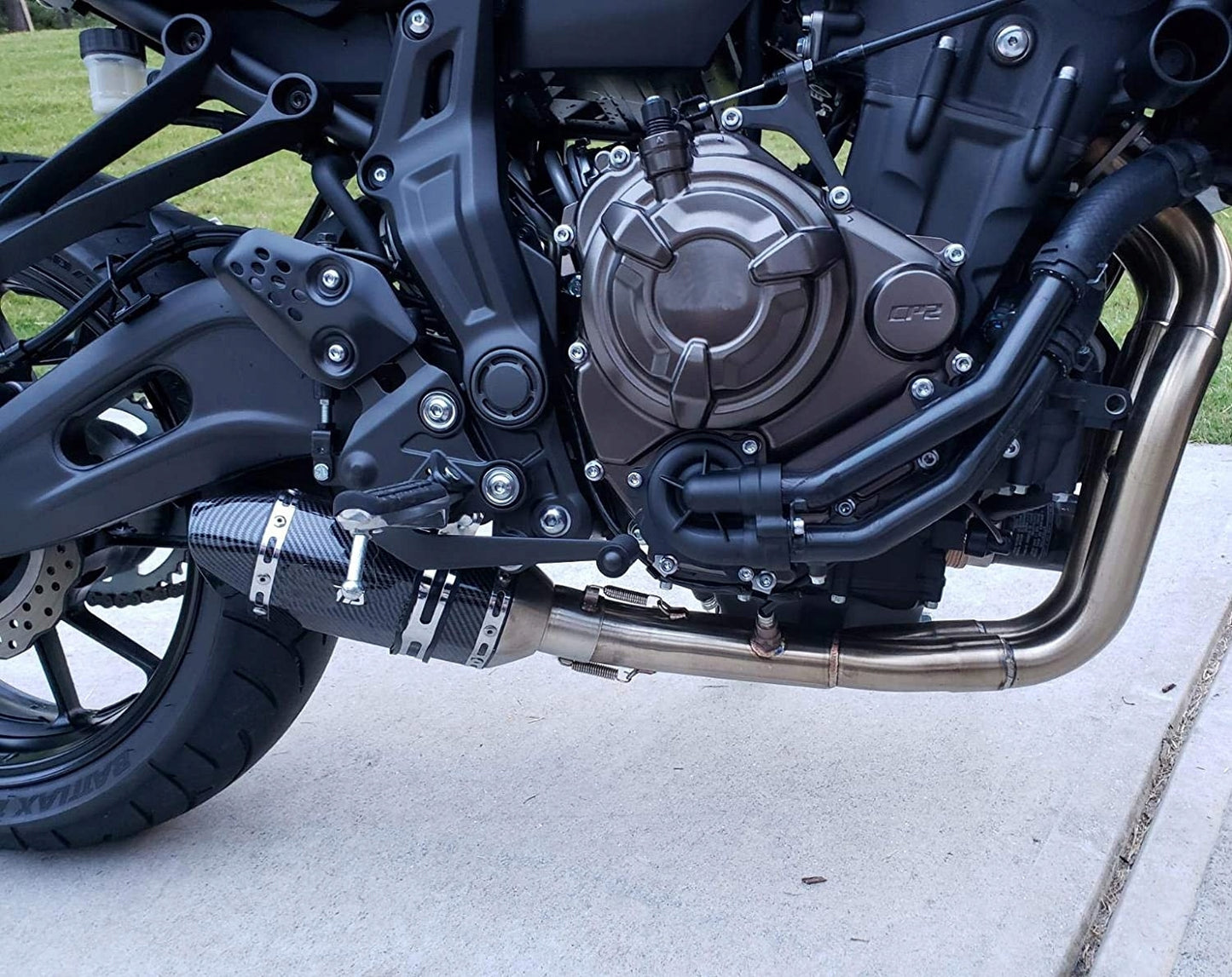 Full exhaust system for Yamaha MT-07, R7, XSR700, Tracer 700 motorcycles