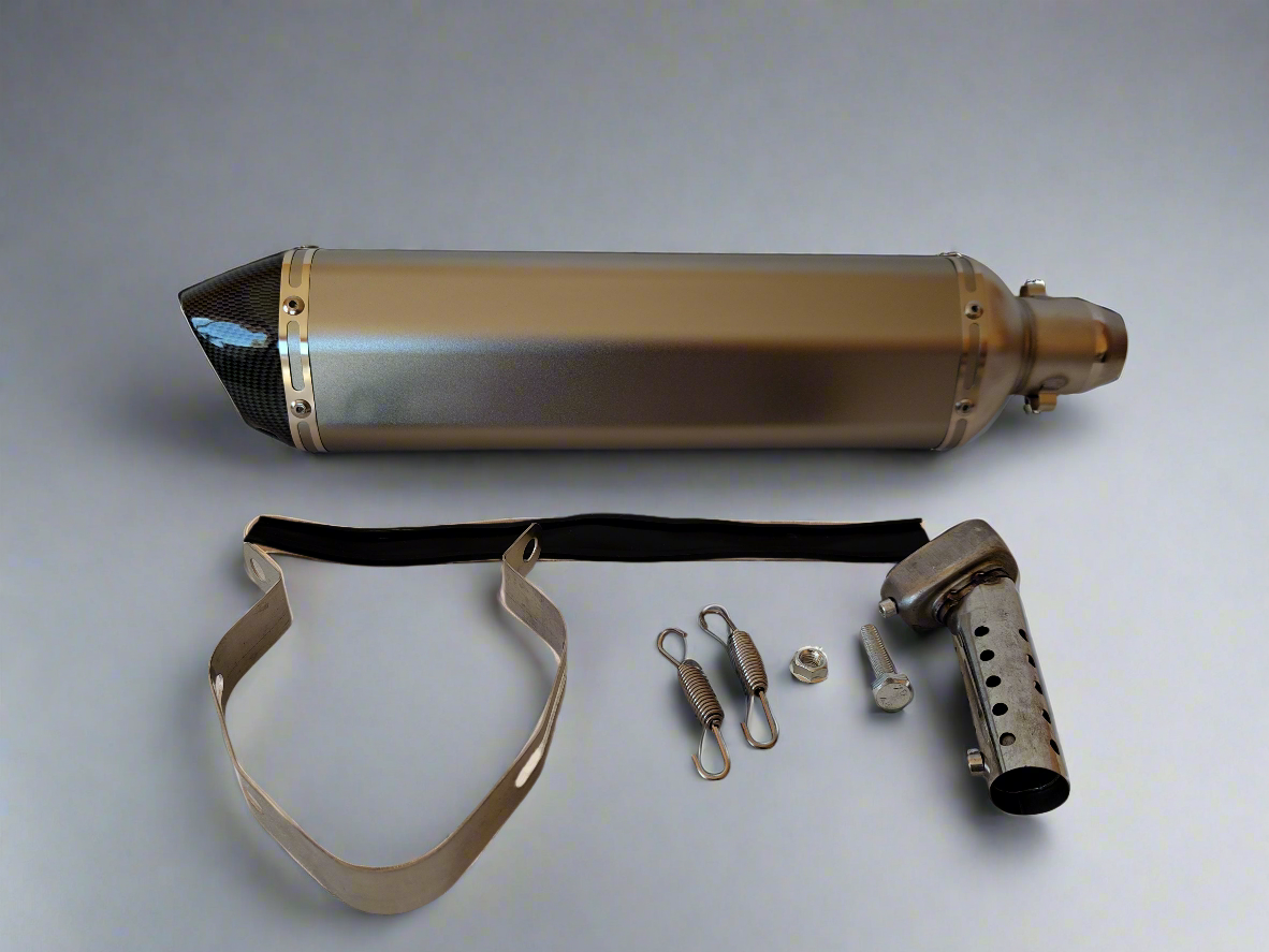 Sportinis, universalus motociklo duslintuvas AKR Titan-Carbon 470mm