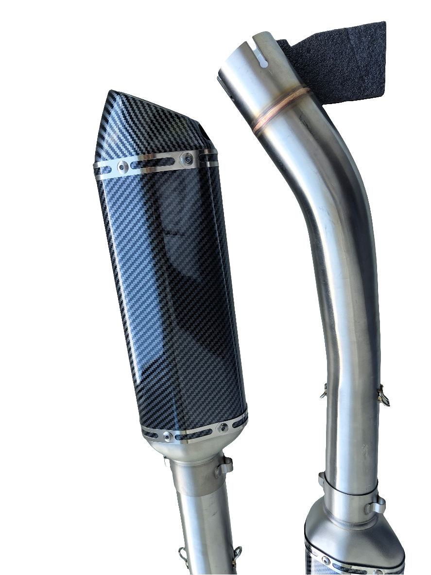 Kawasaki Z1000 2003–2006 sport muffler with removable db killer – slip-on type.