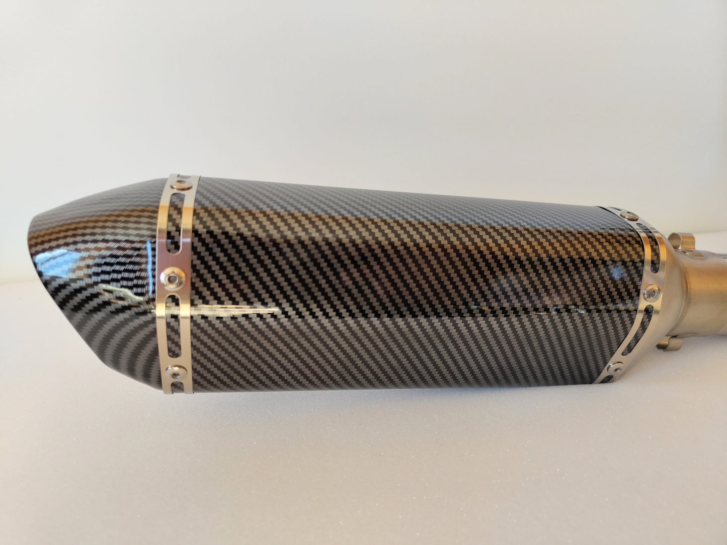 Exhaust muffler for KTM duke RC 125_250_390 2012-2016 models with linking pipe. Db killer