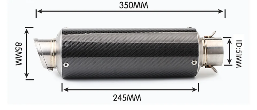 Slip on bakelis duda motociklui