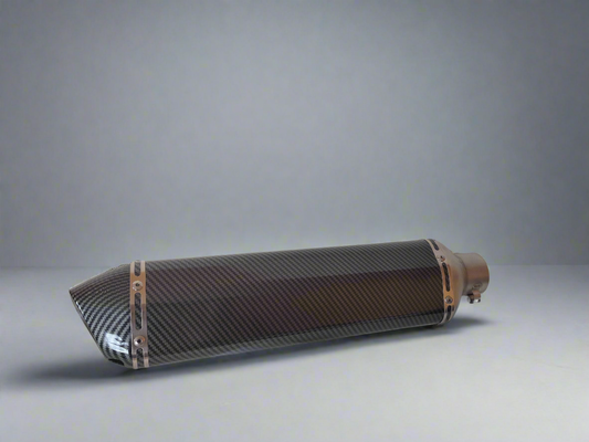 Sportinis, universalus motociklo duslintuvas AKR Carbon 470mm